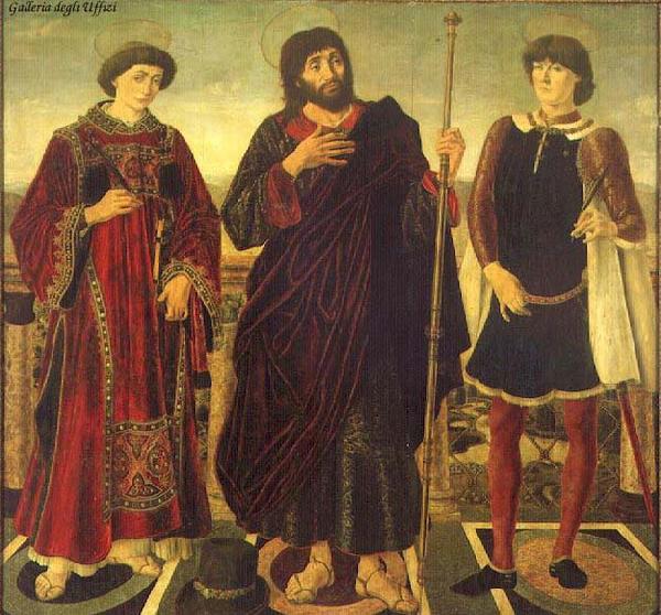 Antonio Pollaiuolo Altarpiece of the SS. Vincent, James and Eustace Spain oil painting art